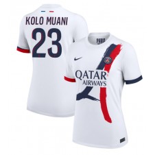 Paris Saint-Germain Randal Kolo Muani #23 Bortatröja Dam 2024-25 Korta ärmar